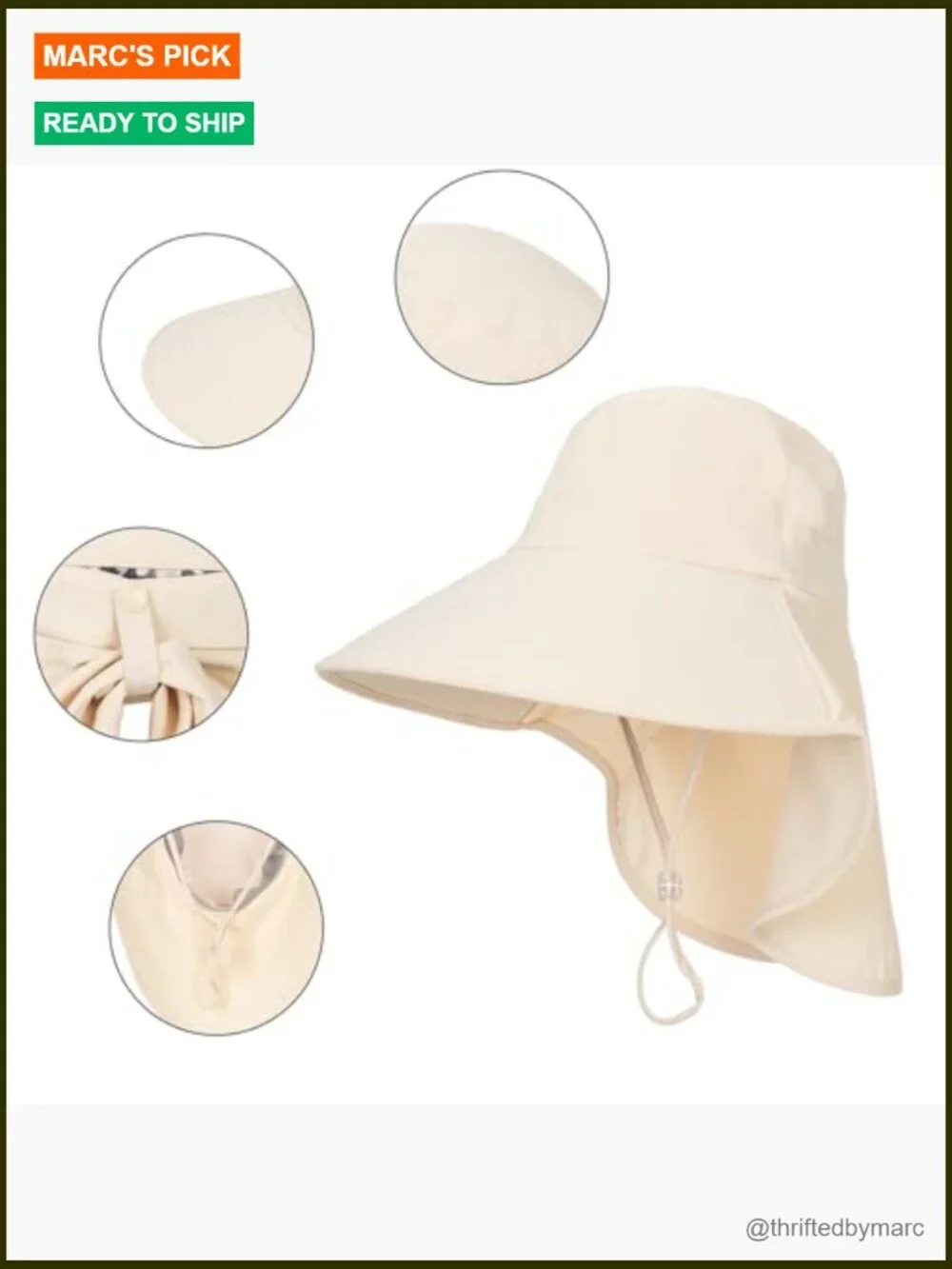 Wide Brim Sun Hat UV Protection Quick Dry Beach Bucket Hat